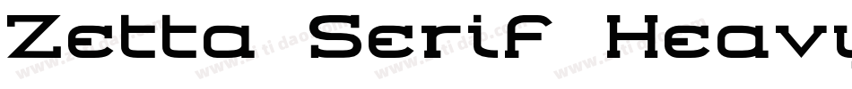 Zetta Serif HeavyVer字体转换